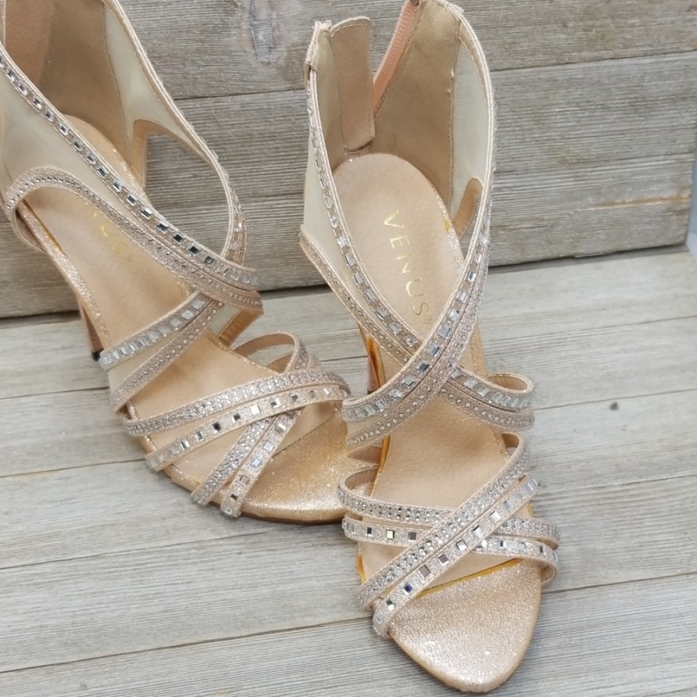 Venus High HEEL ROSEGOLD size 6 1/2